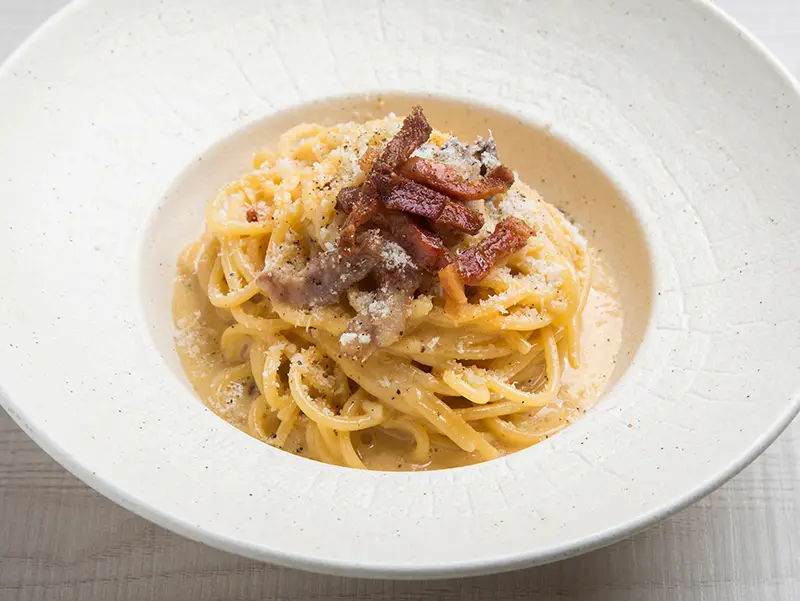 Carbonara originale italiana Parma Noble Food